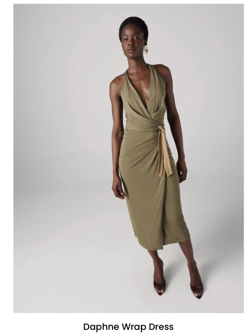 DVF Olive Daphne  Wrap Dress